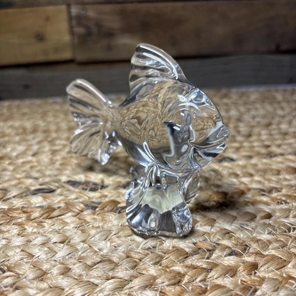 Princess House Pets 24% Lead Crystal Goldfish Figurine Germany